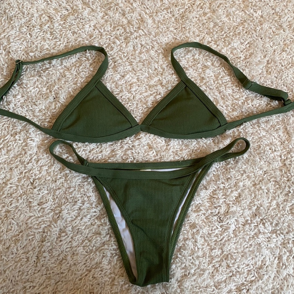 Olive green bikini